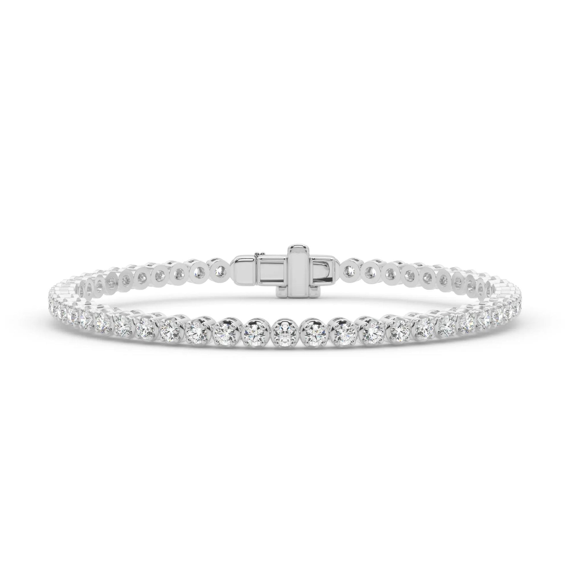 4 1/2 CT. Tw. Diamond Tennis Bracelet 10K White Gold Size 2.00mm