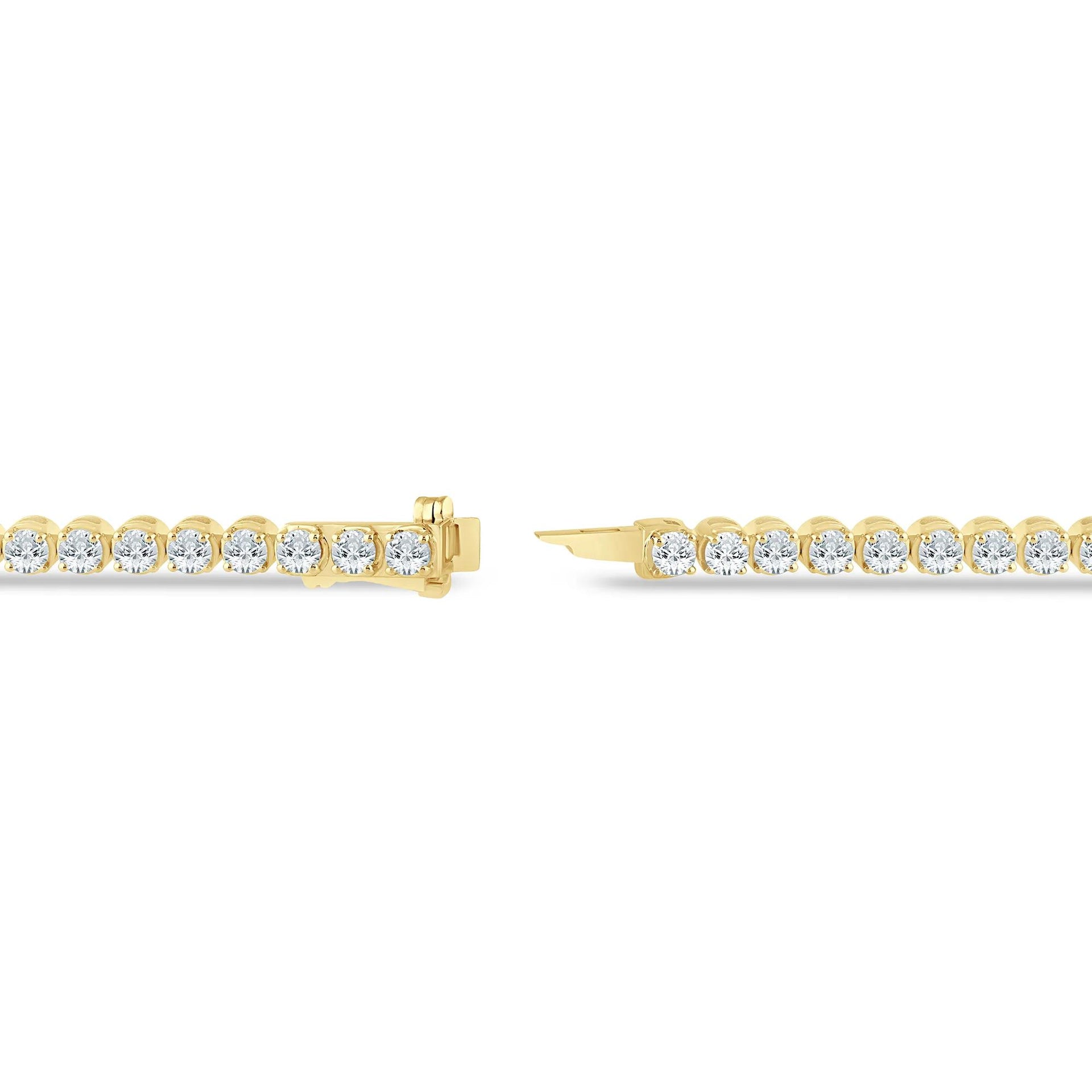 7 CT. Tw. Diamond Tennis Bracelet 10K Yellow Gold Size 4.40mm