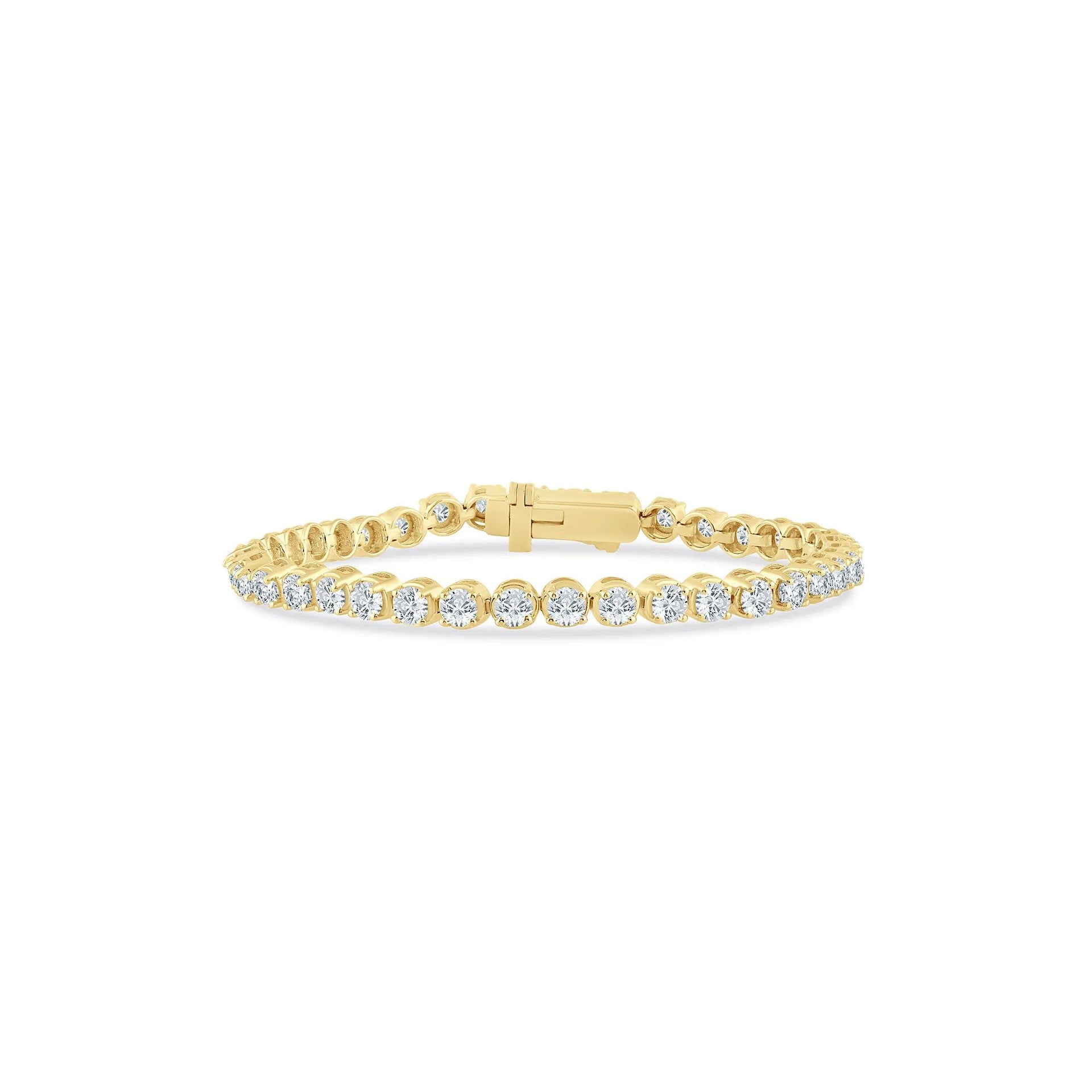 7 CT. Tw. Diamond Tennis Bracelet 10K Yellow Gold Size 4.40mm