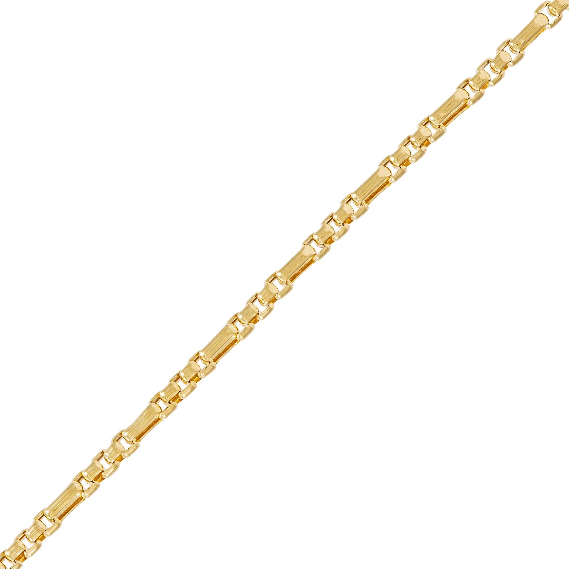 Figaro Chain 14K Yellow Gold Necklace Size 22"