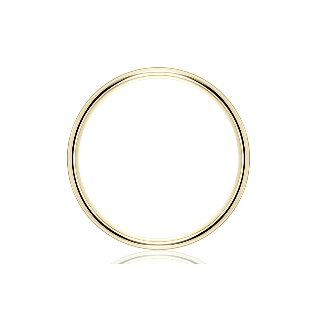 Flat Satin Finish Band Ring 10K Yellow Gold Size 7.5.5mm