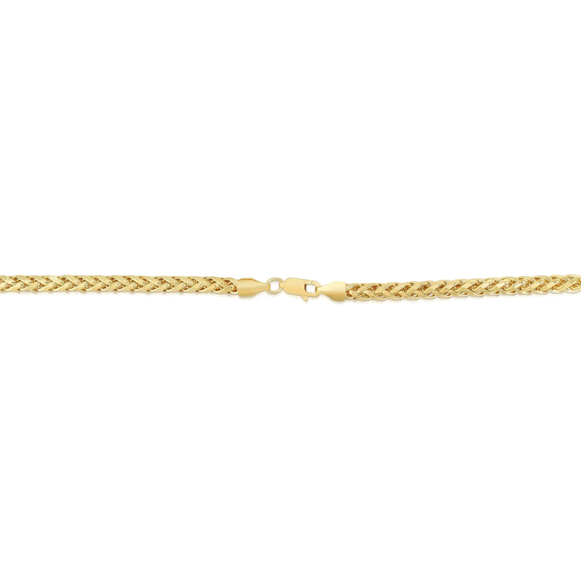 Franco Bracelet 14K Yellow Gold 8" Size 4.10mm