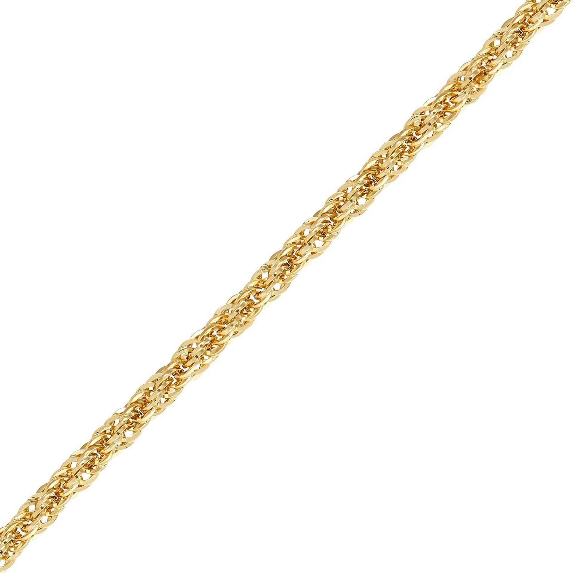 Graduated Rope Chain 14K Yellow Gold Necklace Size 18"
