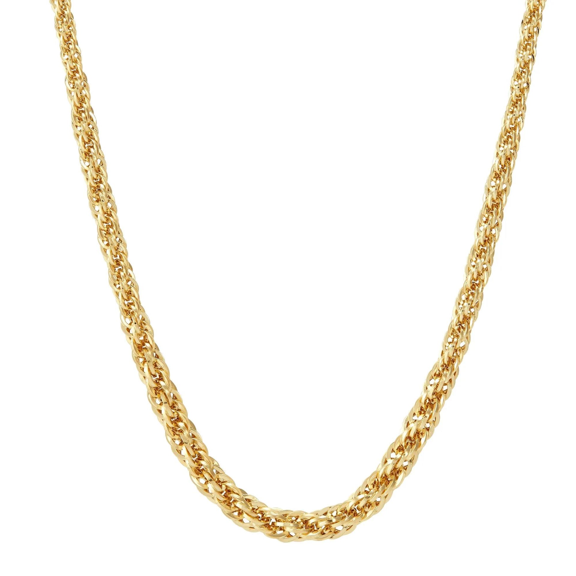 Graduated Rope Chain 14K Yellow Gold Necklace Size 18"