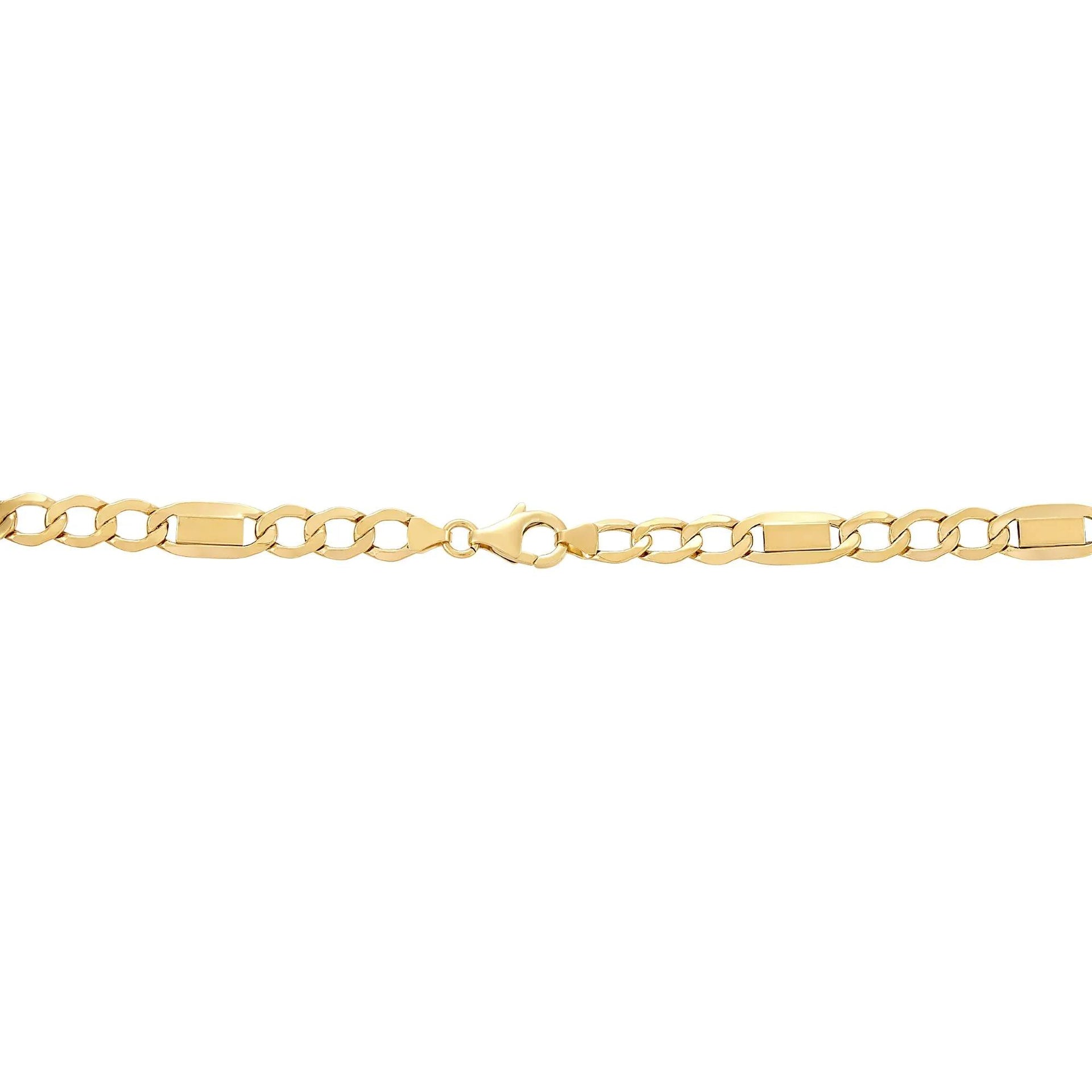 Hollow Mariner Chain 10K Yellow Gold Necklace Size 22"