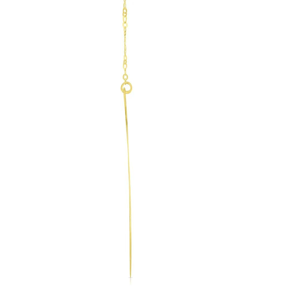 "c" Initial Necklace 14K Yellow Gold Size 18"