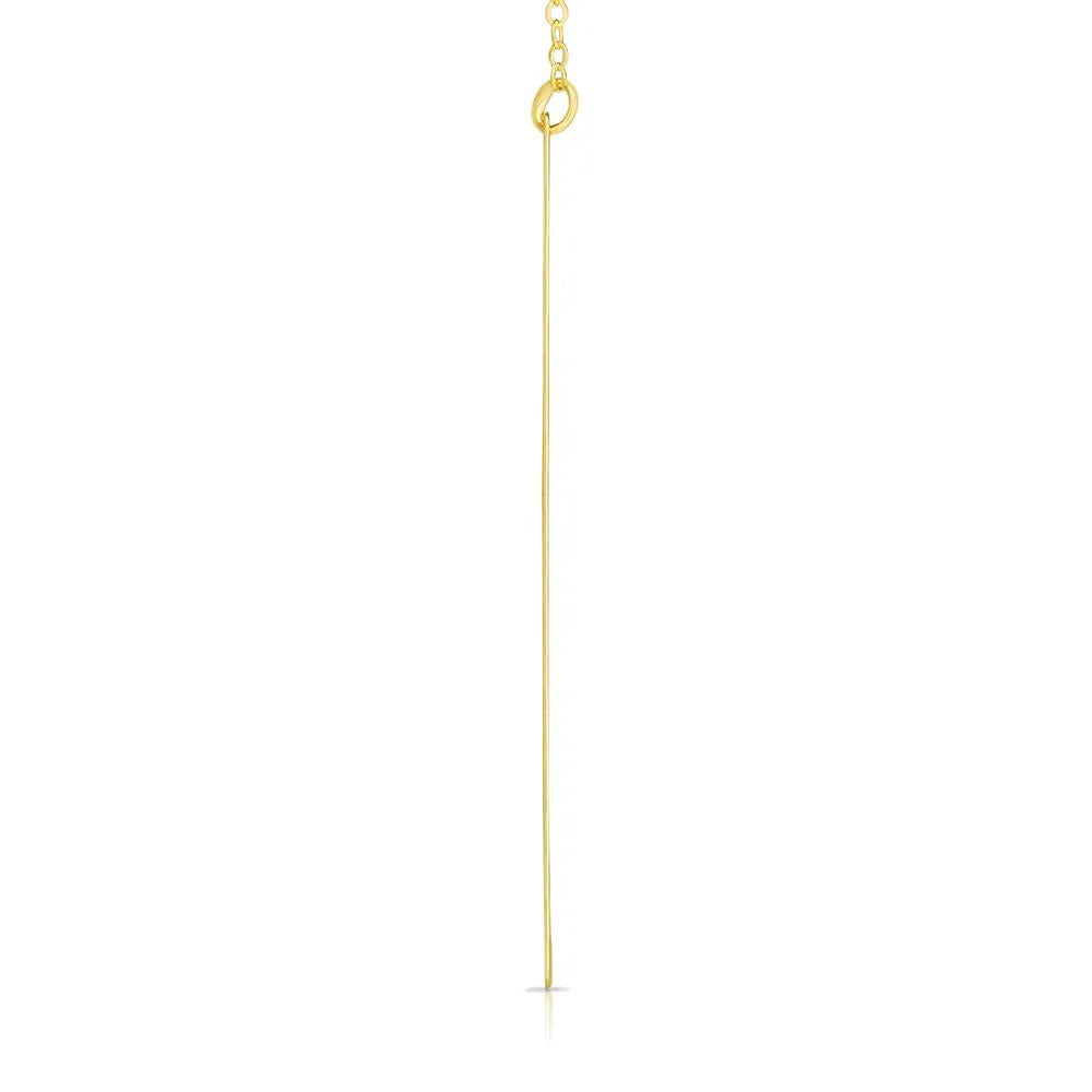 "l" Initial Necklace 14K Yellow Gold Size 18"