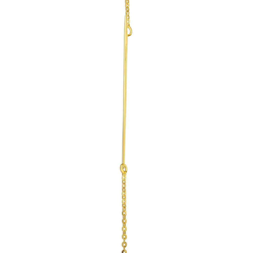 "w" Initial Necklace 14K Yellow Gold Size 18"