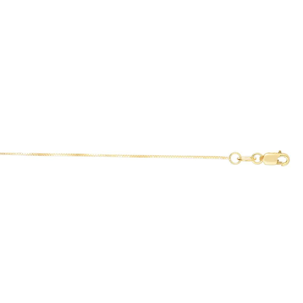 "v" Initial Necklace 14K Yellow Gold Size 18"