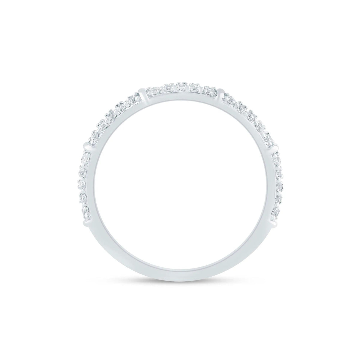 1/3 CT. Tw. Lab Grown Diamond Anniversary Band Ring 14K White Gold Size 7.5 1.5mm