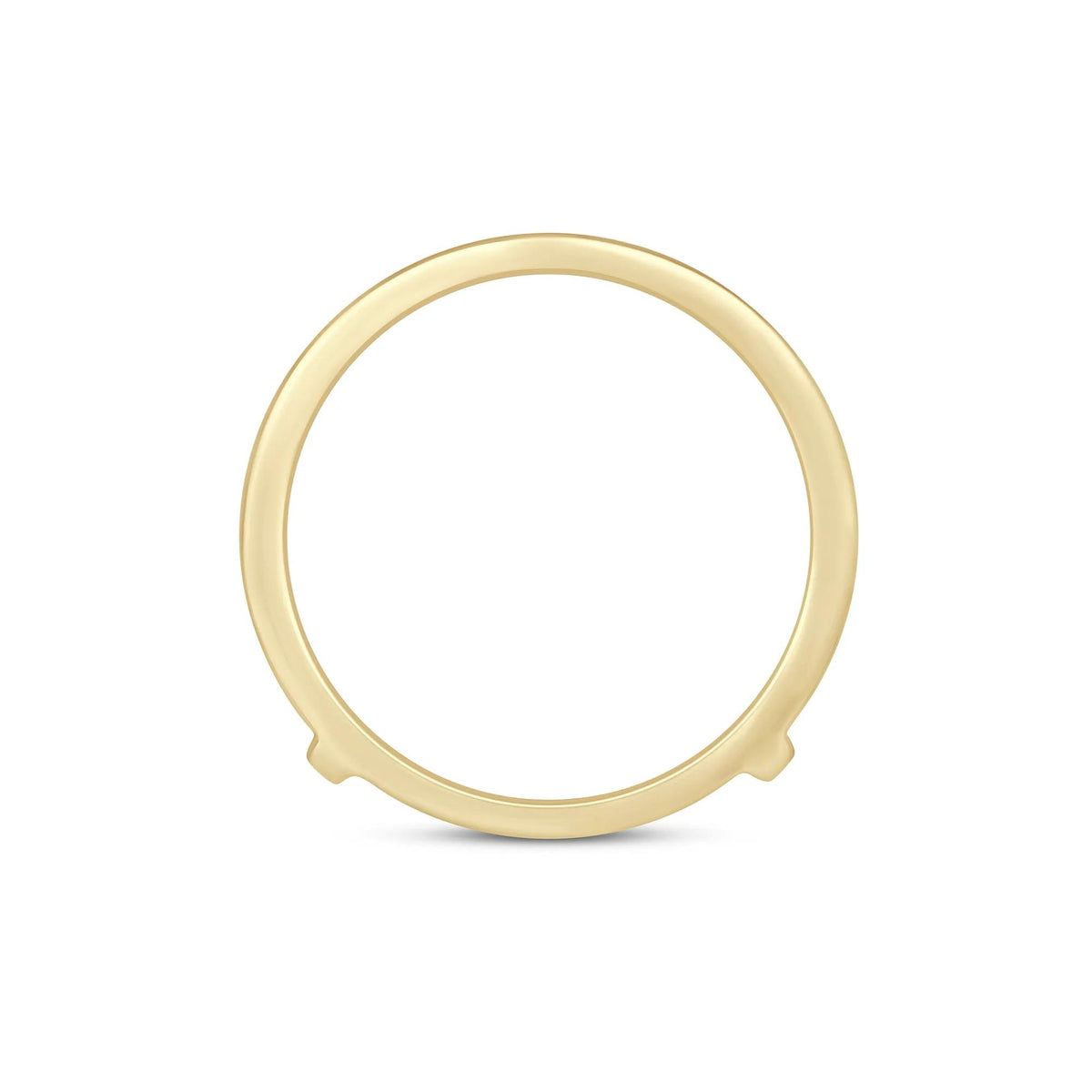 1 CT. Tw. Lab Grown Diamond Channel-Set Enhancer 14K Yellow Gold Ring Size 7
