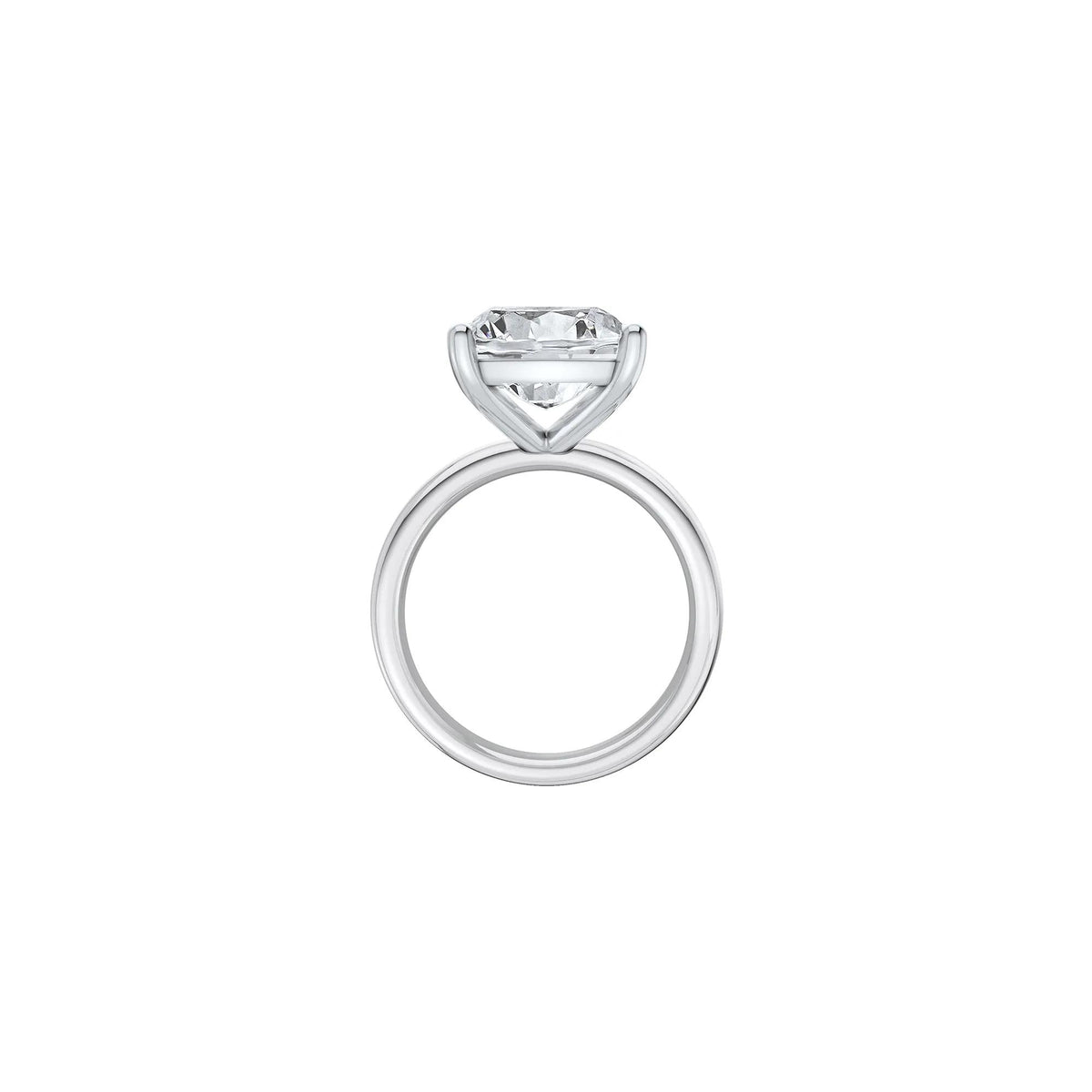 7 CT. Tw. Lab Grown Diamond Elongated Cushion-Cut Engagement Ring 14K White Gold Size 7.5 2mm