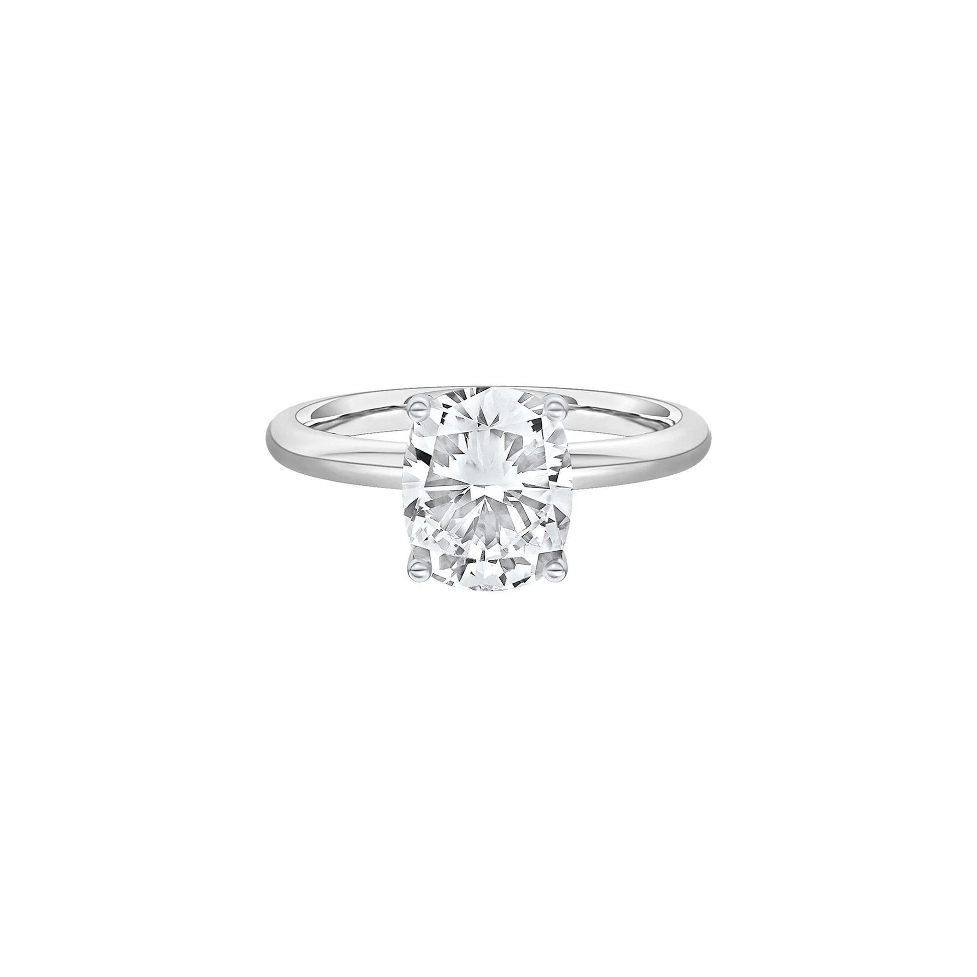 2 CT. Tw. Lab Grown Diamond Elongated Cushion-Cut Engagement Ring Platinum White Size 7 2mm