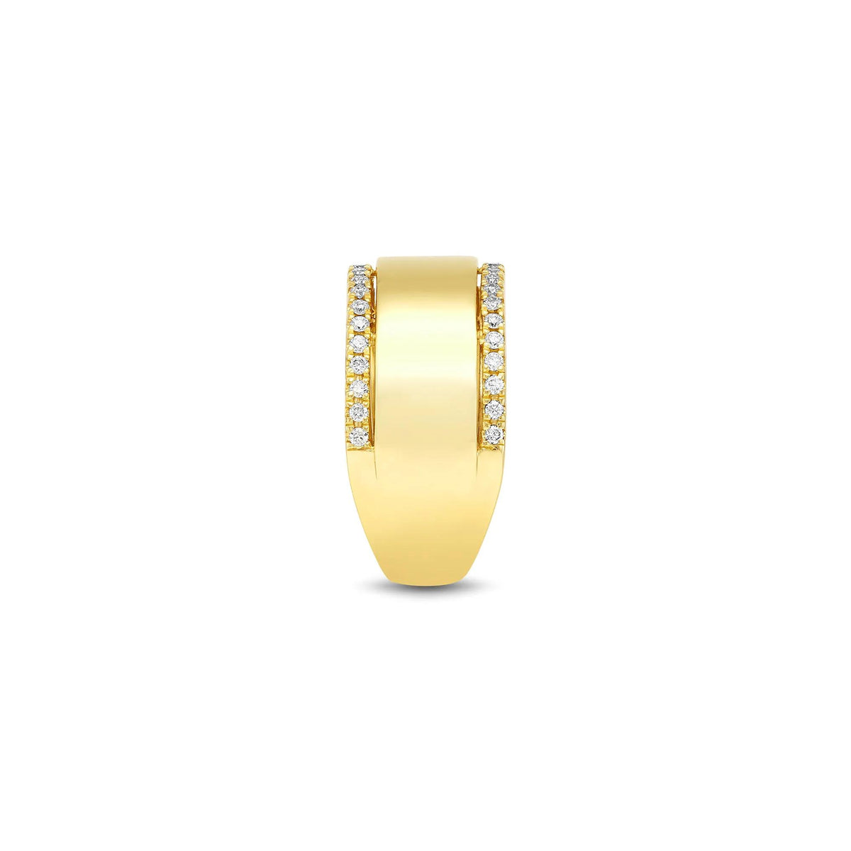1/3 CT. Tw. Lab Grown Diamond High Polish Band Ring 10K Yellow Gold Round Brilliant Cut Size 8.5 2mm