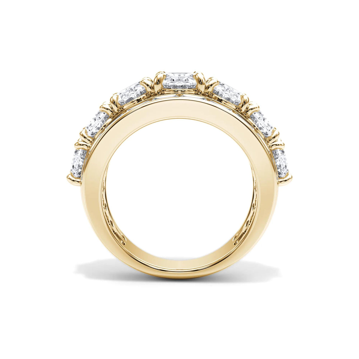 6 CT. Tw. Lab Grown Diamond Multi-Row Anniversary Band Ring 14K Yellow Gold Size 9
