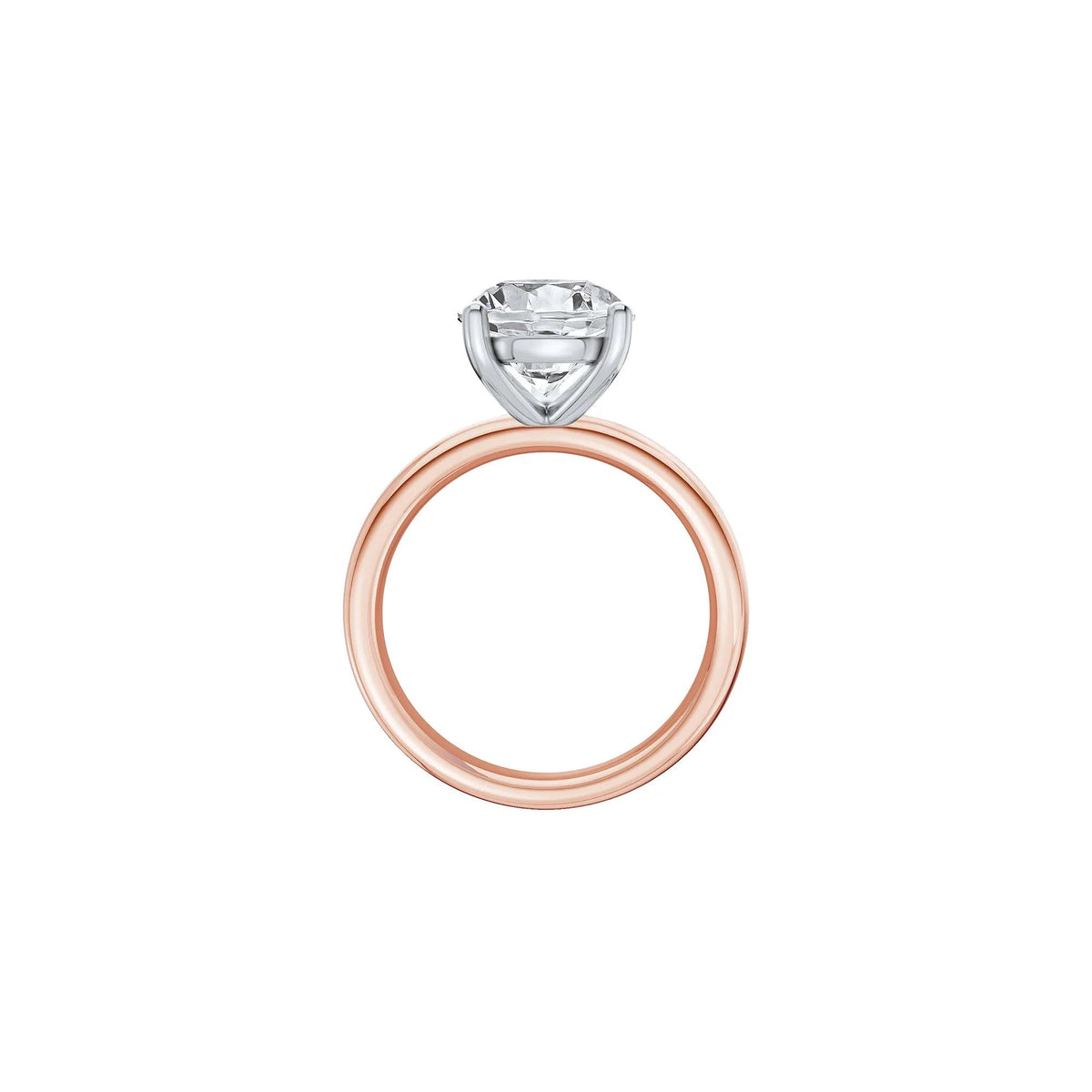 Lab Grown Diamond Pear-Shaped Solitaire Ring Rose Size 7.5 2mm