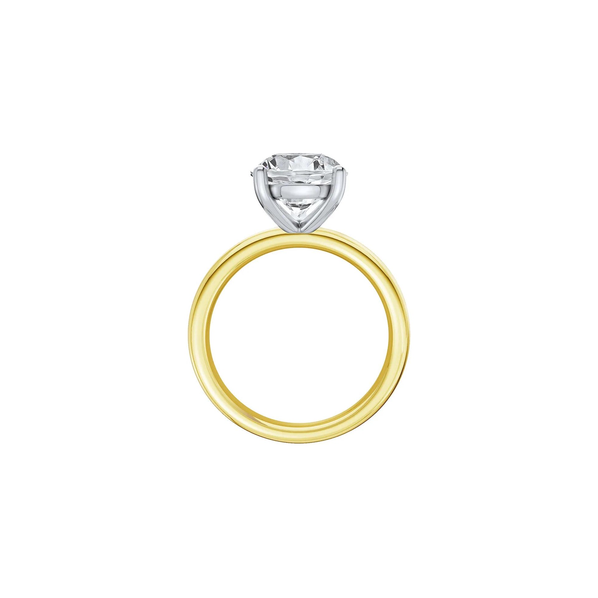 Lab Grown Diamond Pear-Shaped Solitaire Ring Yellow Size 6 2mm