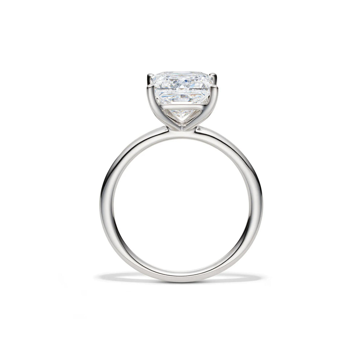 Lab Grown Diamond Princess-Cut Solitaire Engagement Ring 14K White Gold (3 CT.) Size 7.5 2mm