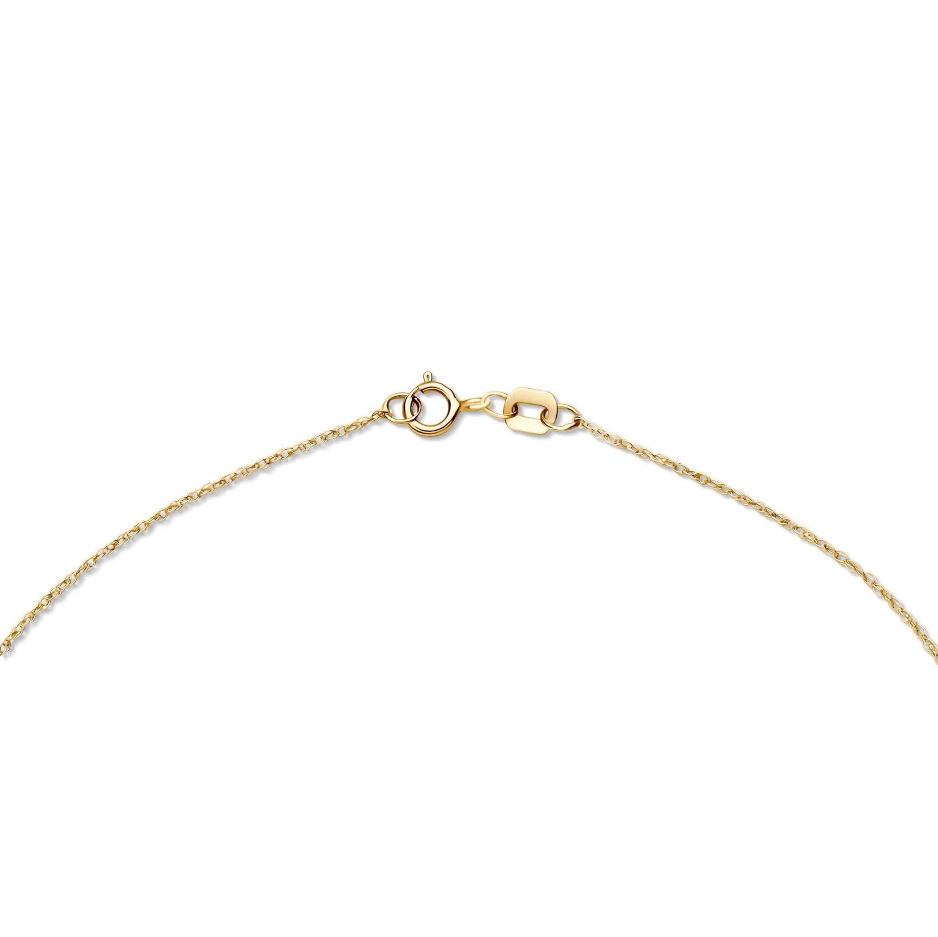 1/2 CT. Tw. Lab Grown Diamond Princess-Cut Solitaire Pendant Necklace 14K Yellow Gold Size 18"