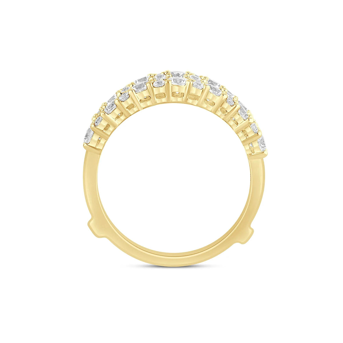 1 3/8 CT. Tw. Lab Grown Diamond Ring Enhancer 14K Yellow Gold Size 6 6mm