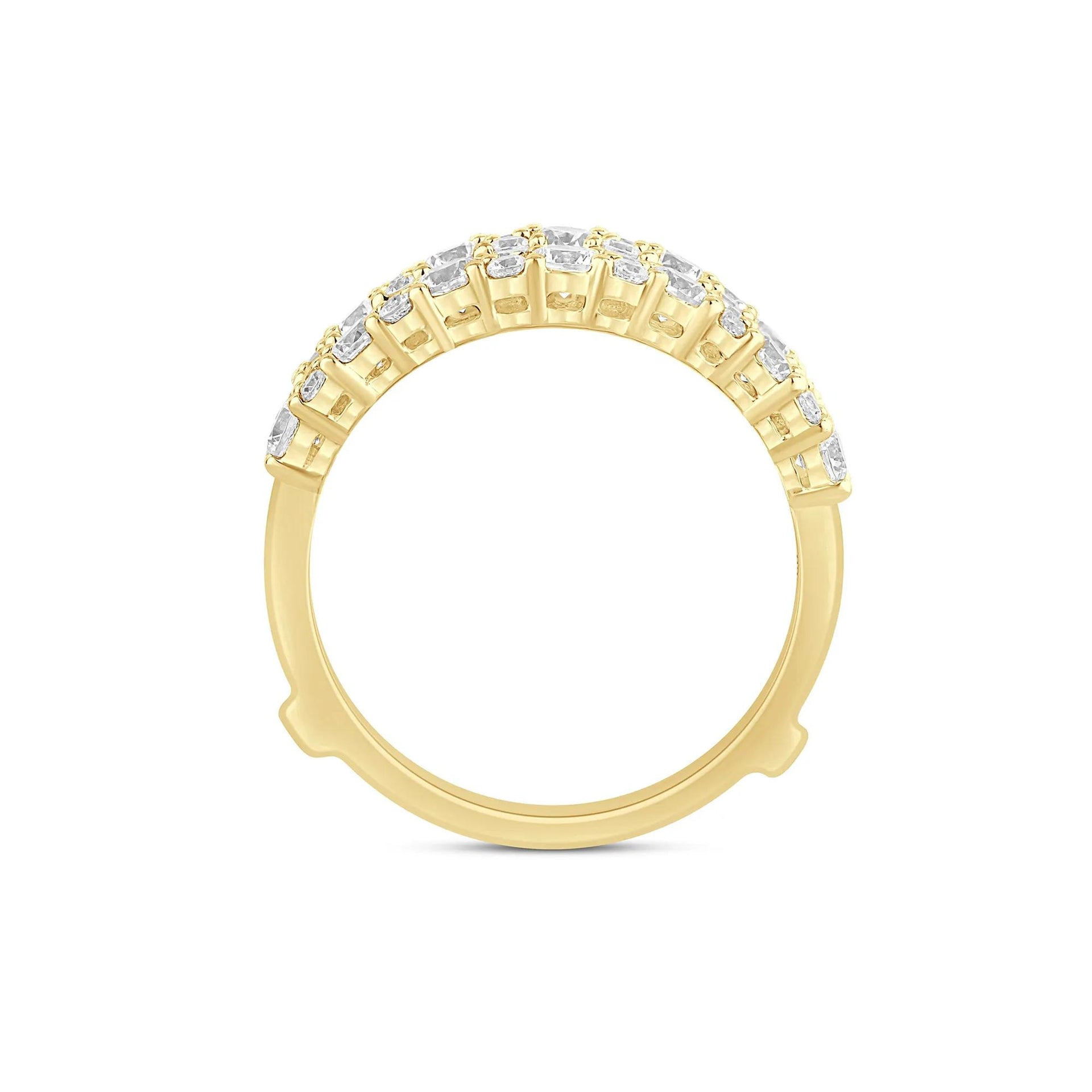 1 3/8 CT. Tw. Lab Grown Diamond Ring Enhancer 14K Yellow Gold Size 5.5 6mm