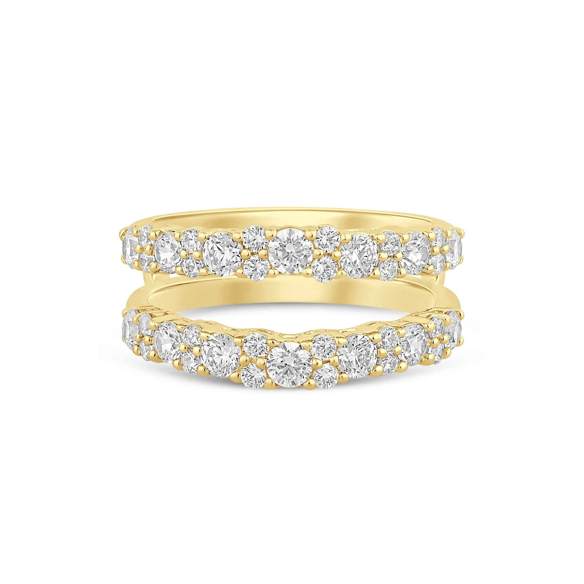 1 3/8 CT. Tw. Lab Grown Diamond Ring Enhancer 14K Yellow Gold Size 5.5 6mm