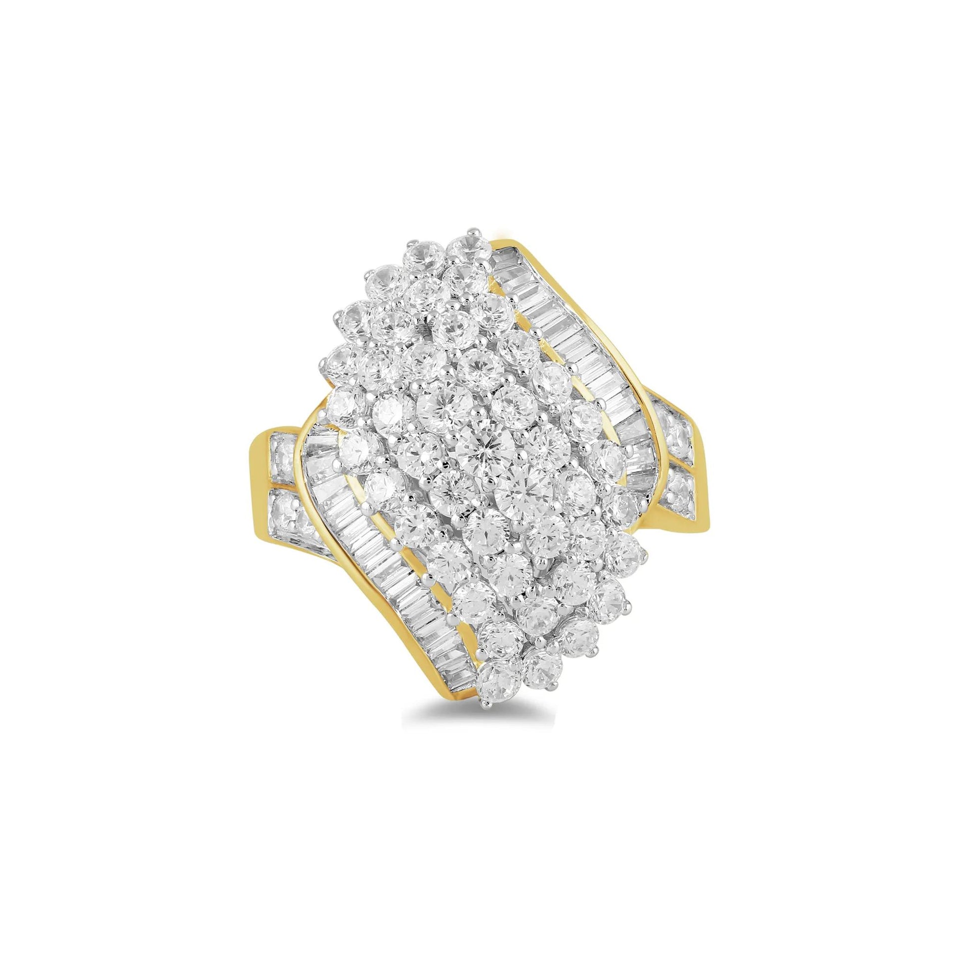 2 CT. Tw. Lab Grown Diamond Ring 10K Yellow Gold Size 8.5