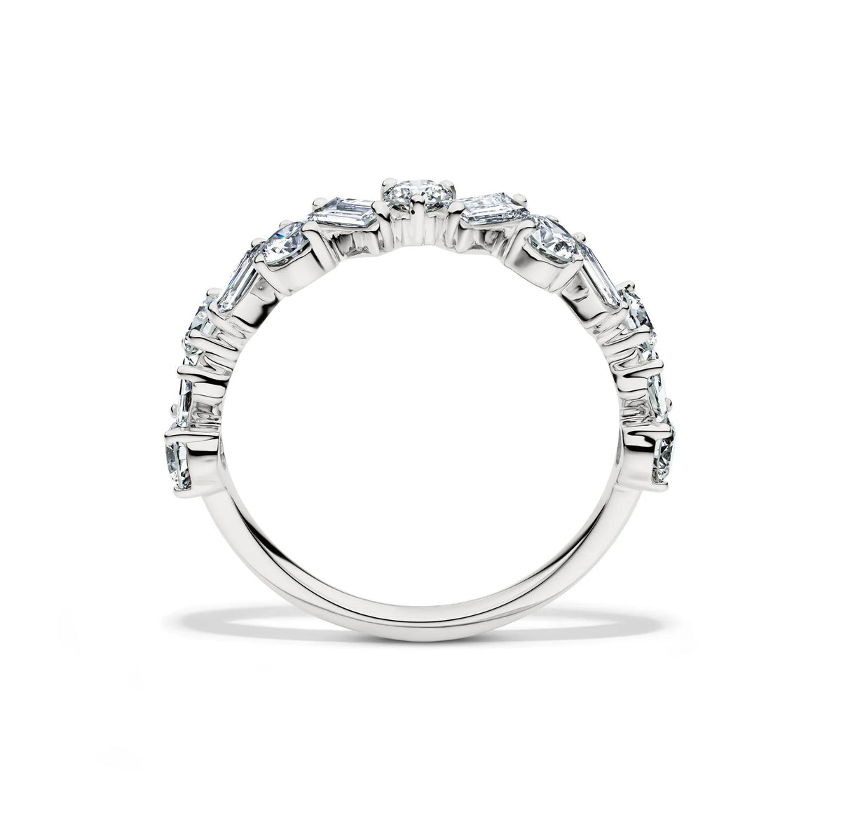 1 CT. Tw. Lab Grown Diamond Ring 14K White Gold Size 6.5 2mm