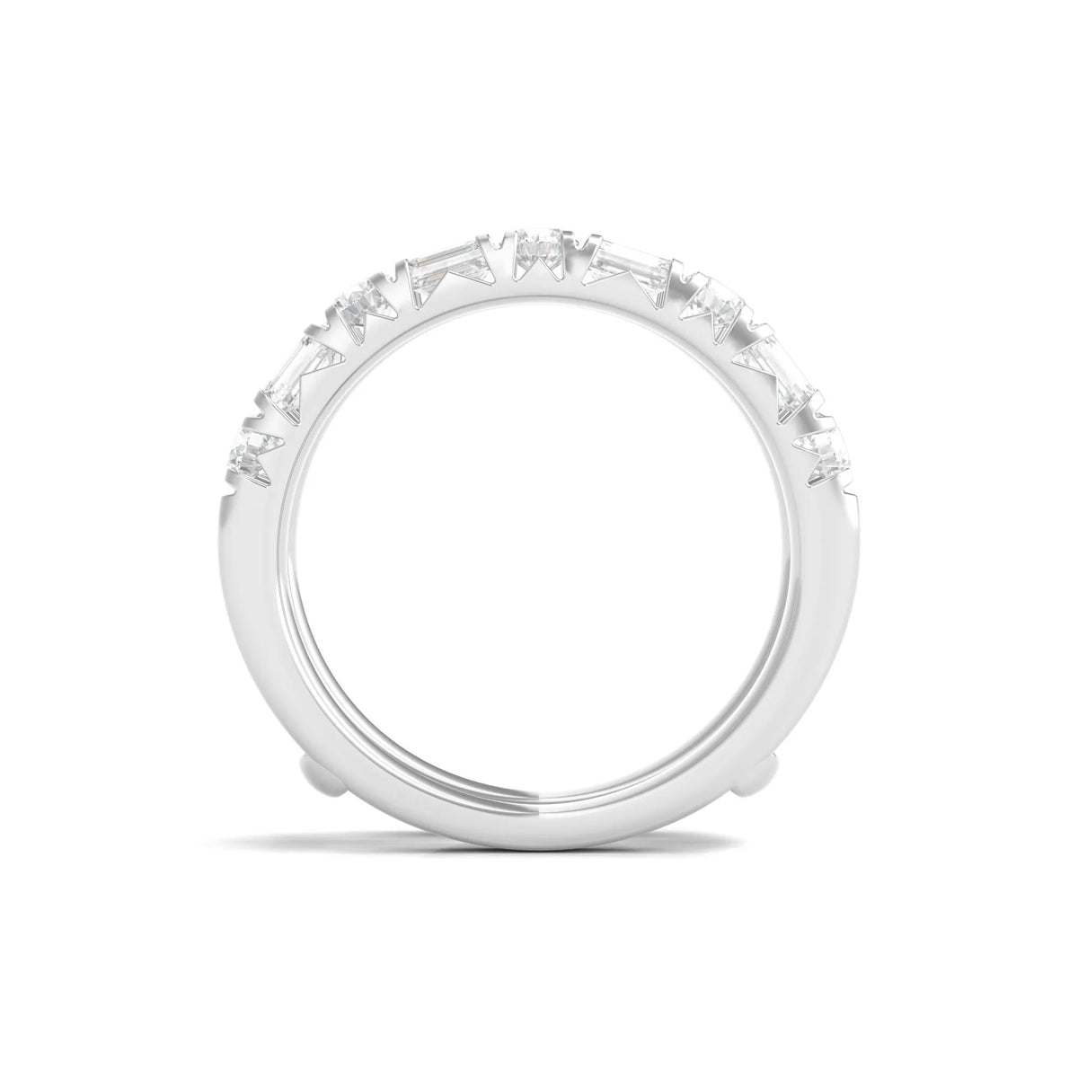 2 CT. Tw. Lab Grown Diamond Ring Insert 14K White Gold Size 7