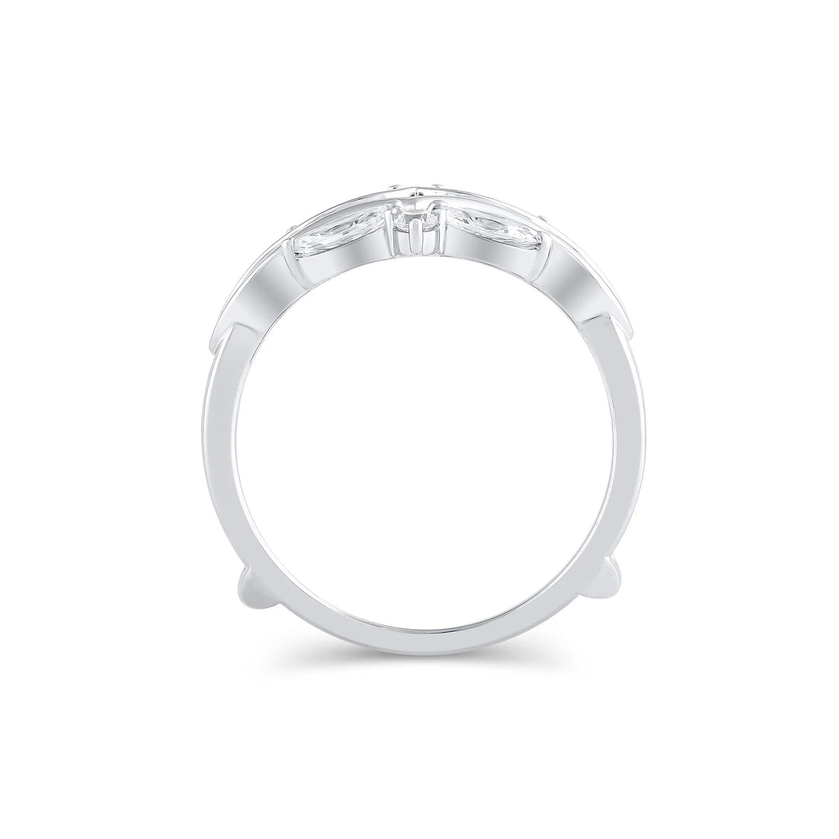 5/8 CT. Tw. Lab Grown Diamond Ring Insert 14K White Gold Round Brilliant Cut Size 9