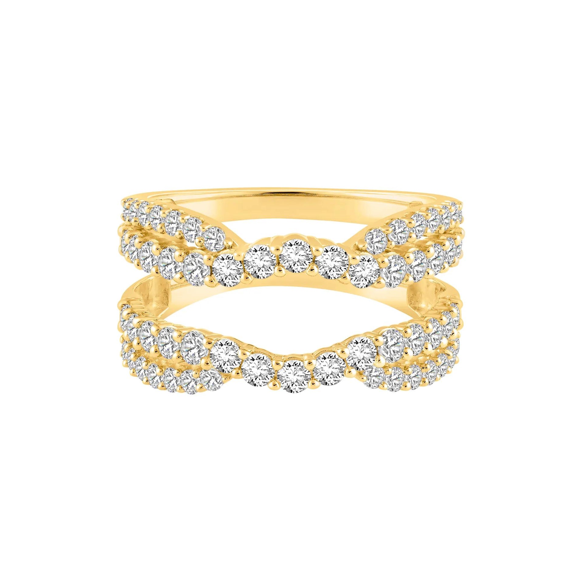 1/4 CT. Tw. Lab Grown Diamond Ring Insert 14K Yellow Gold Round Brilliant Cut Size 5