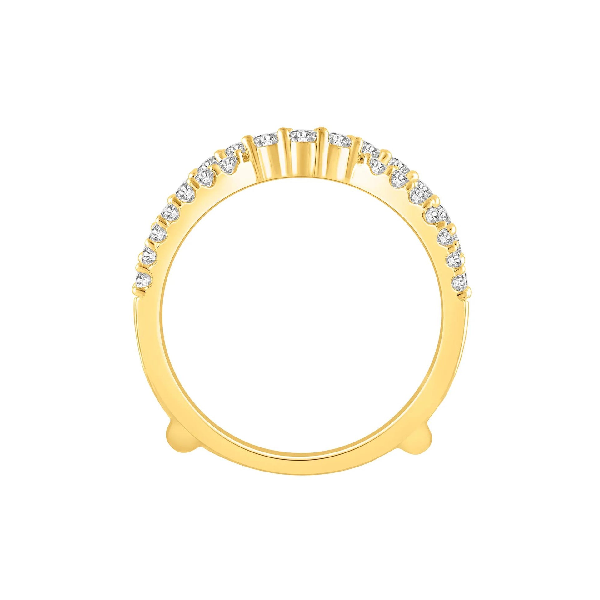 1/4 CT. Tw. Lab Grown Diamond Ring Insert 14K Yellow Gold Round Brilliant Cut Size 5