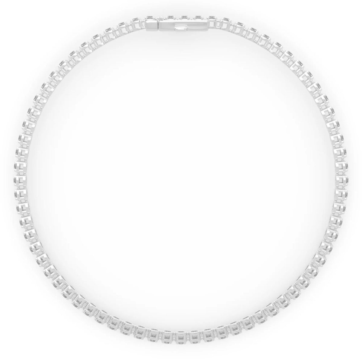 1 CT. Tw. Diamond Tennis Bracelet 10K White Gold Size 2.00mm