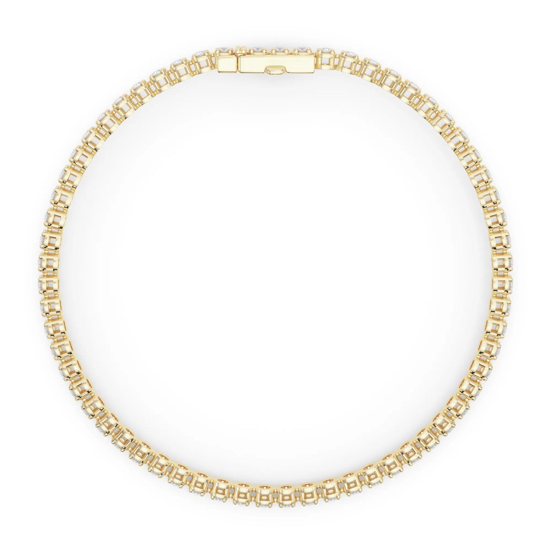 1 7/8 CT. Tw. Diamond Tennis Bracelet 10K Yellow Gold Size 2.00mm