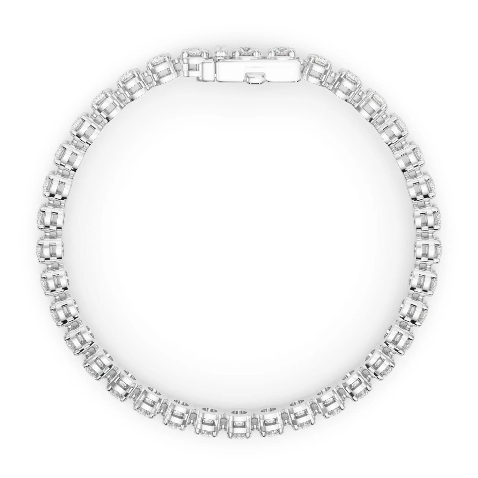 10 CT. Tw. Lab Grown Diamond Tennis Bracelet 14K White Gold Size 2.00mm