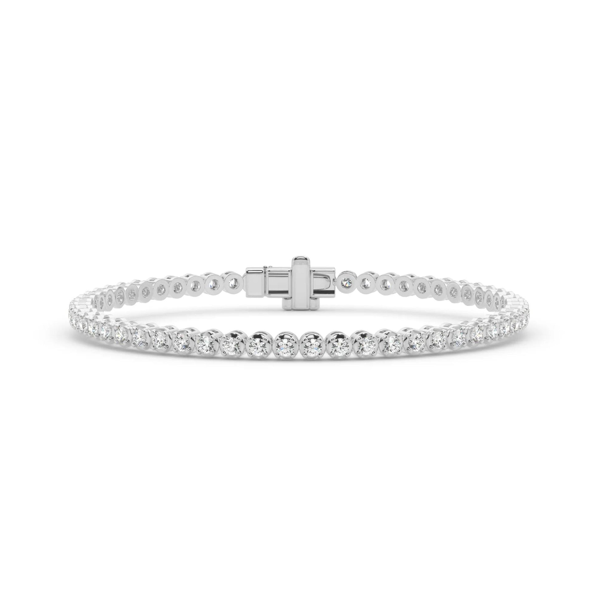 3 CT. Tw. Lab Grown Diamond Tennis Bracelet 14K White Gold Size 2.00mm