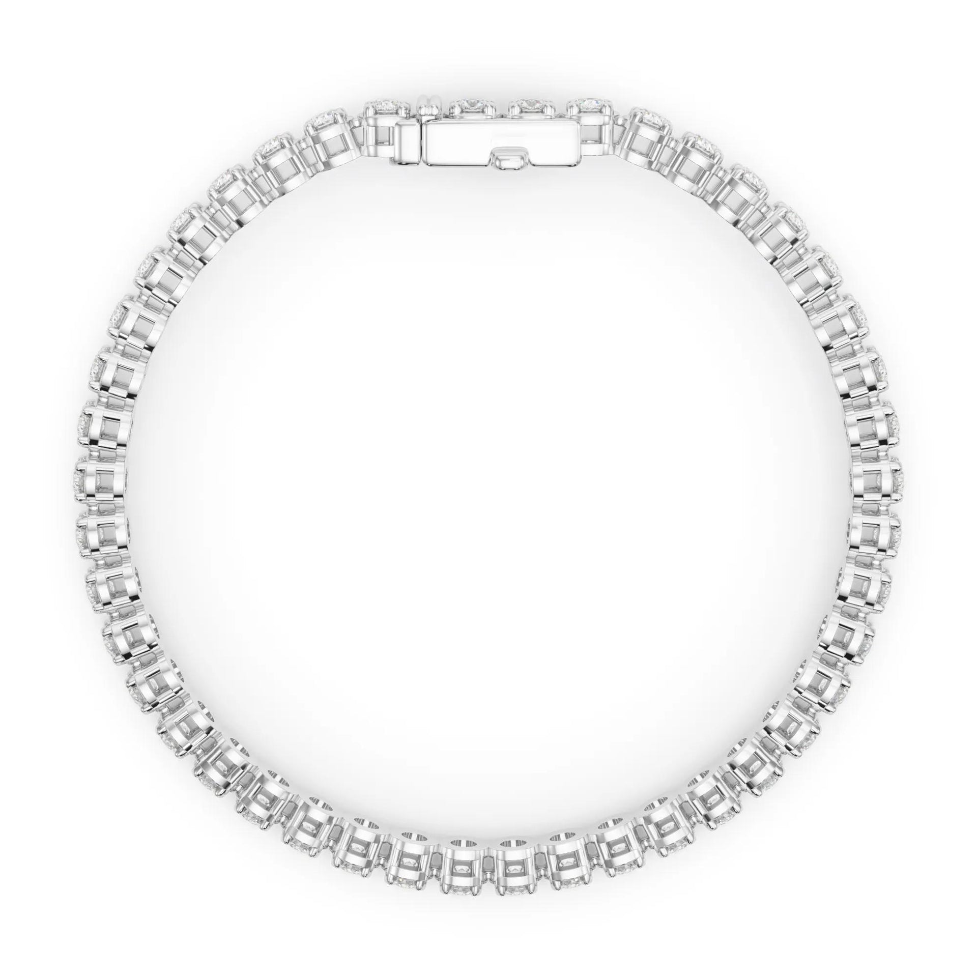 6 CT. Tw. Lab Grown Diamond Tennis Bracelet 14K White Gold Size 2.00mm