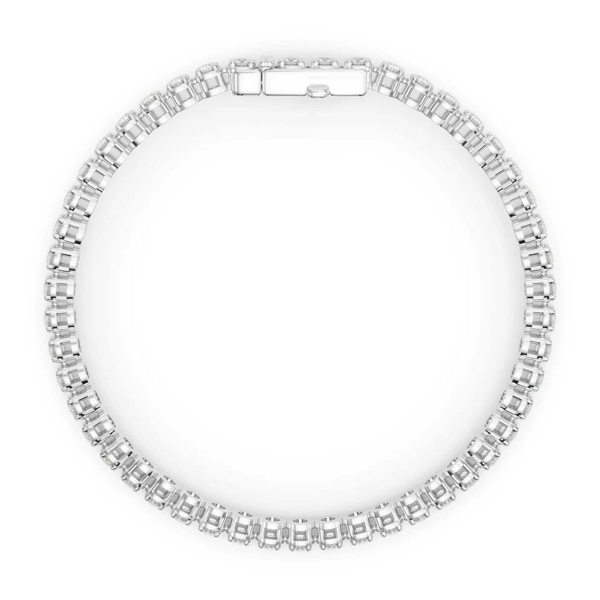 4 3/4 CT. Tw. Lab Grown Diamond Tennis Bracelet 14K White Gold Size 2.00mm