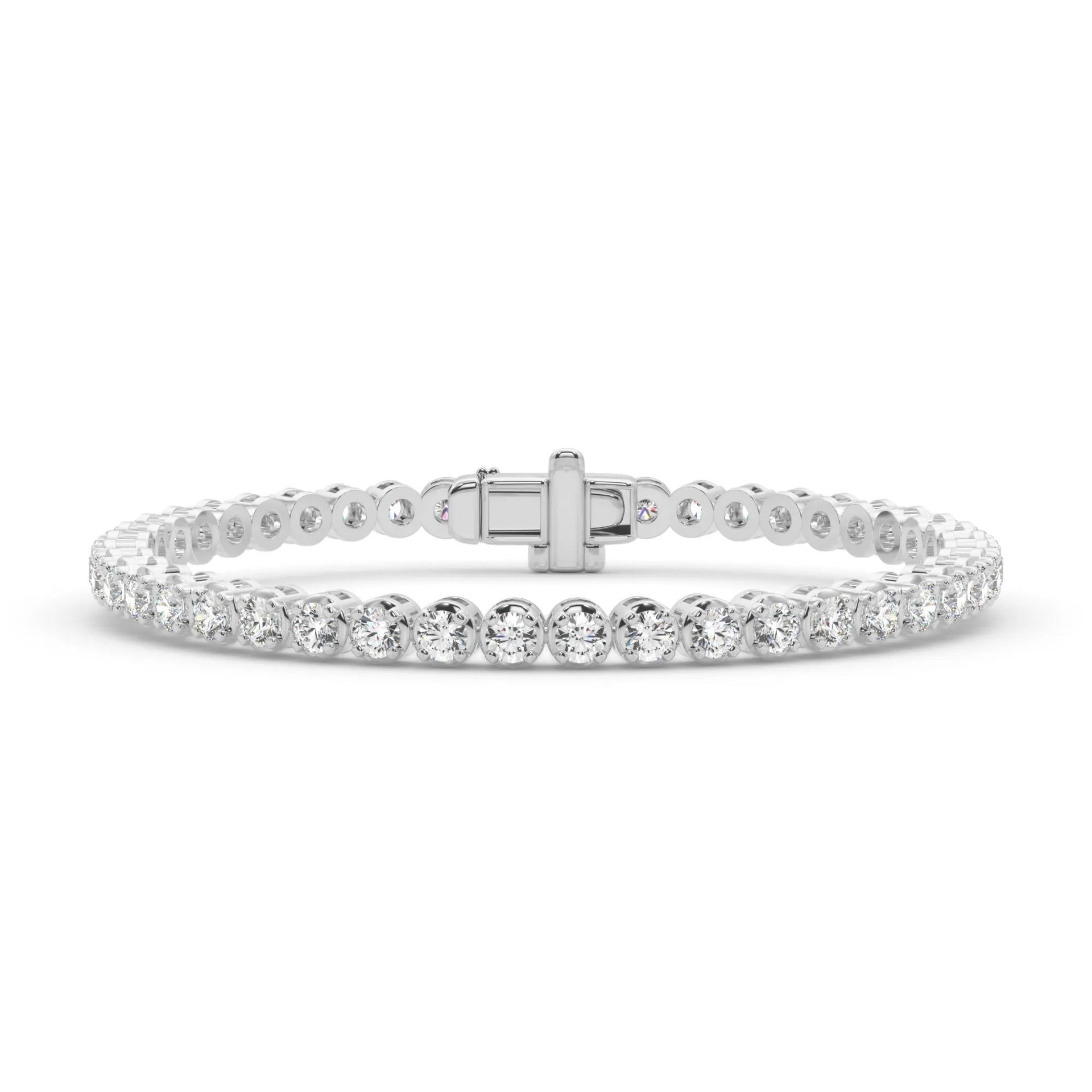 5 1/3 CT. Tw. Lab Grown Diamond Tennis Bracelet 14K White Gold Size 2.00mm