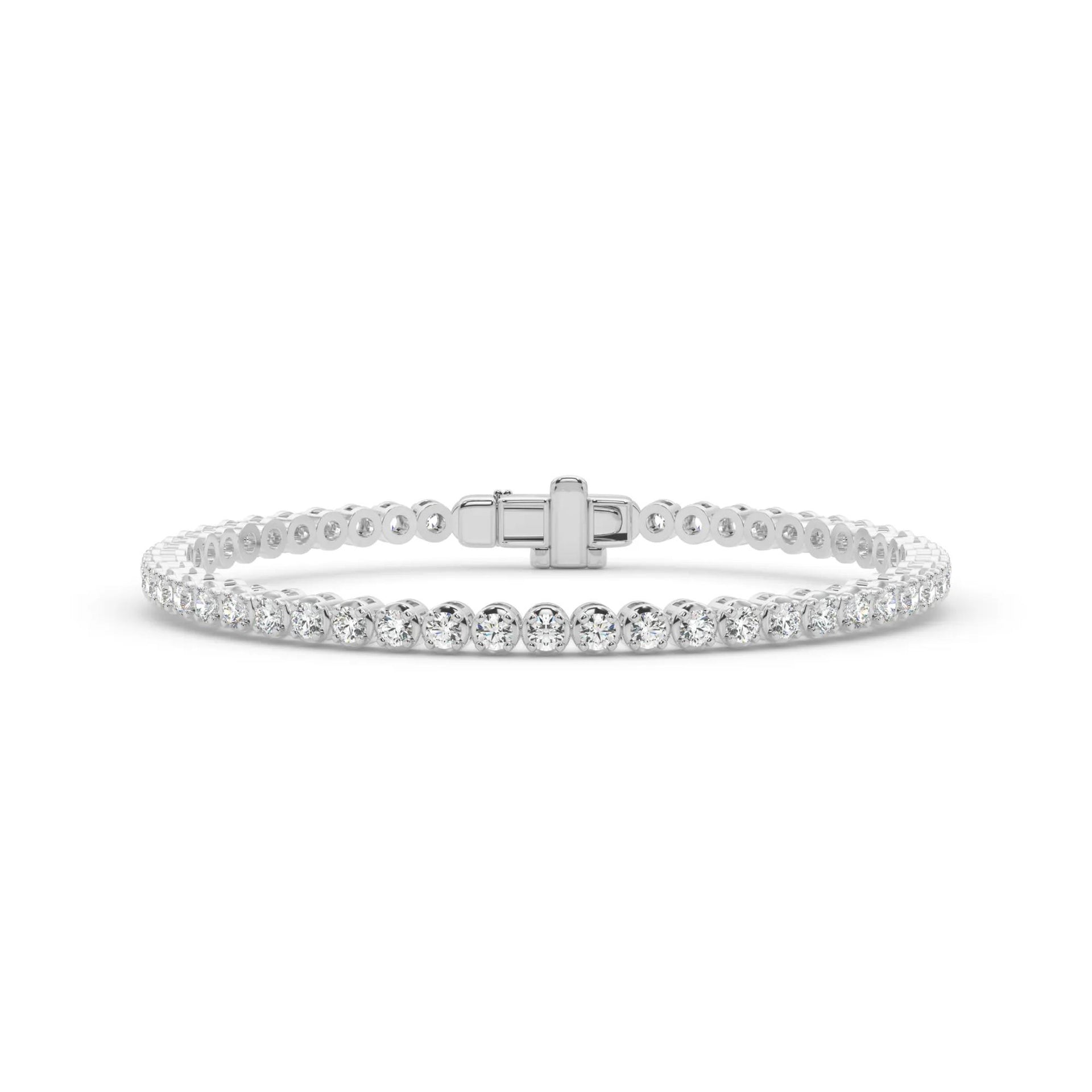 4 1/2 CT. Tw. Lab Grown Diamond Tennis Bracelet 14K White Gold Size 2.00mm