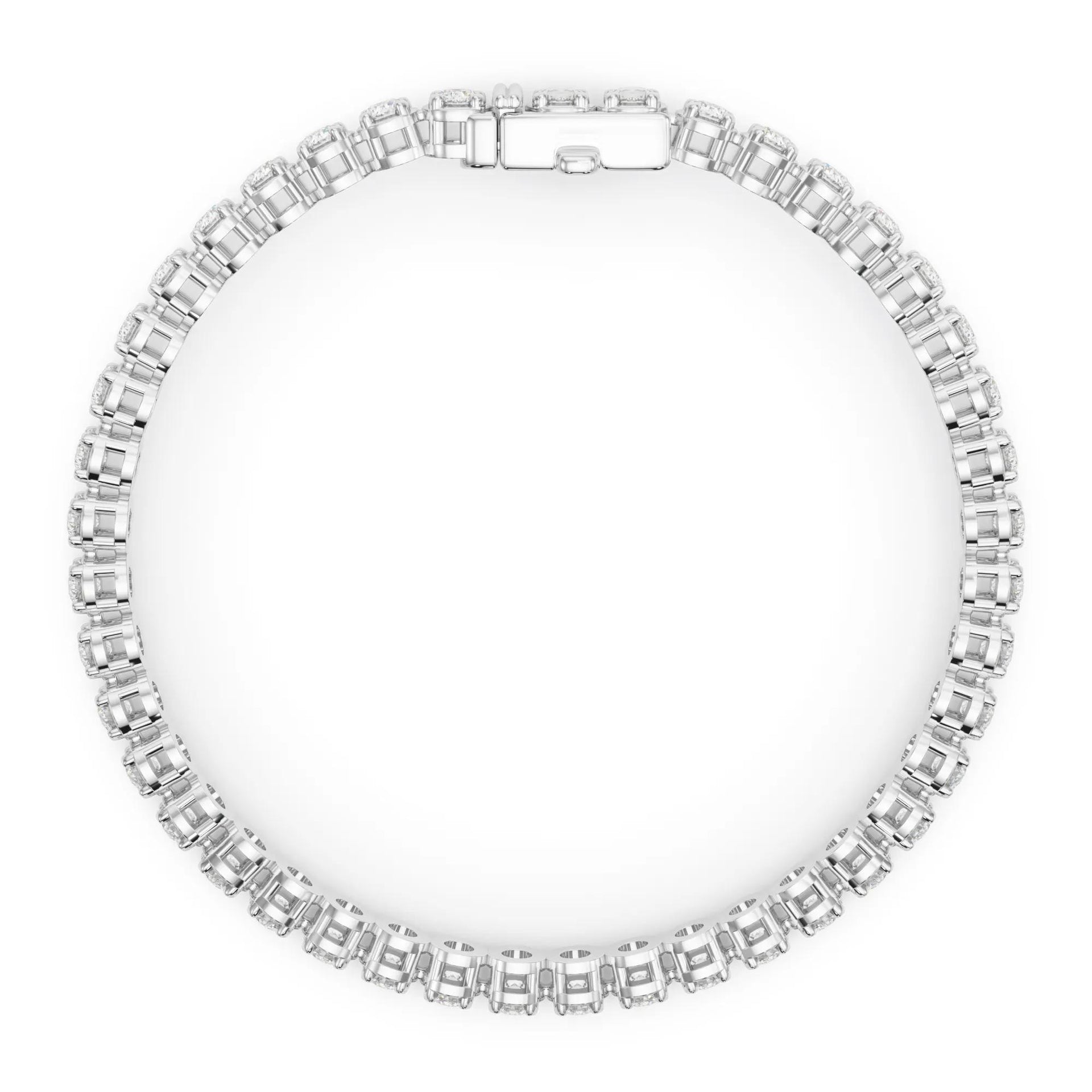 7 5/8 CT. Tw. Lab Grown Diamond Tennis Bracelet 14K White Gold Size 2.00mm