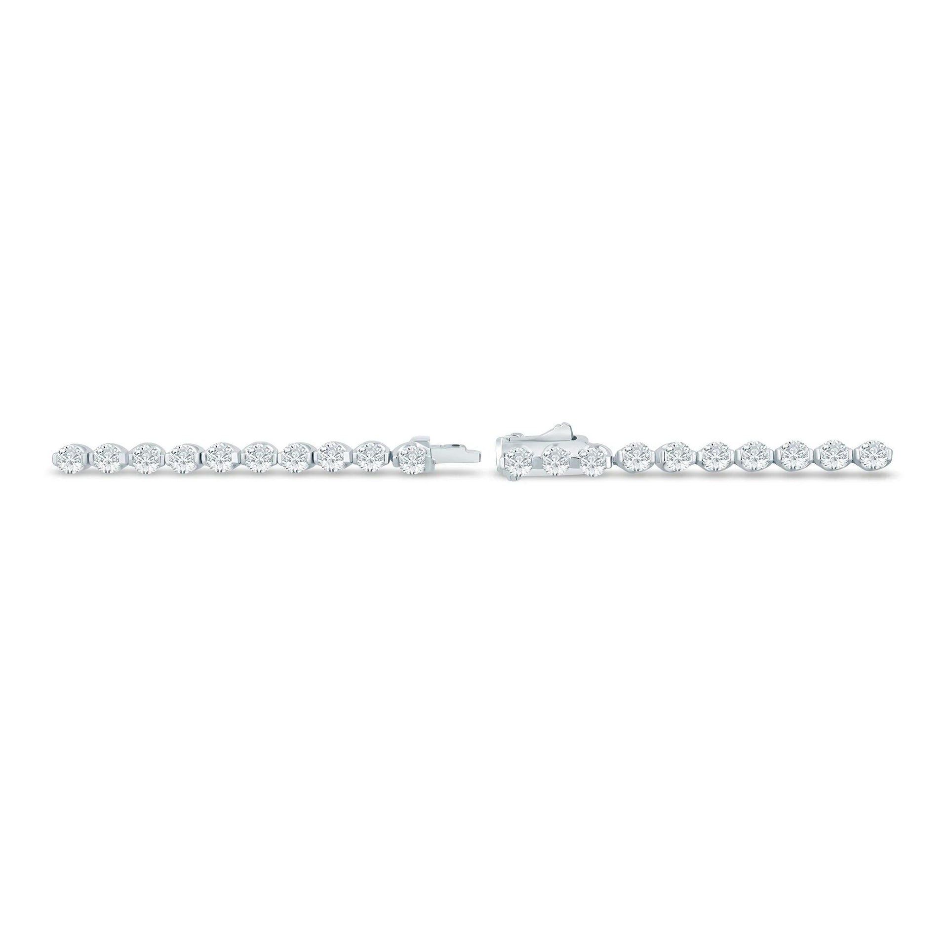 5 CT. Tw. Lab Grown Diamond Tennis Bracelet 14K White Gold Size 3.00mm