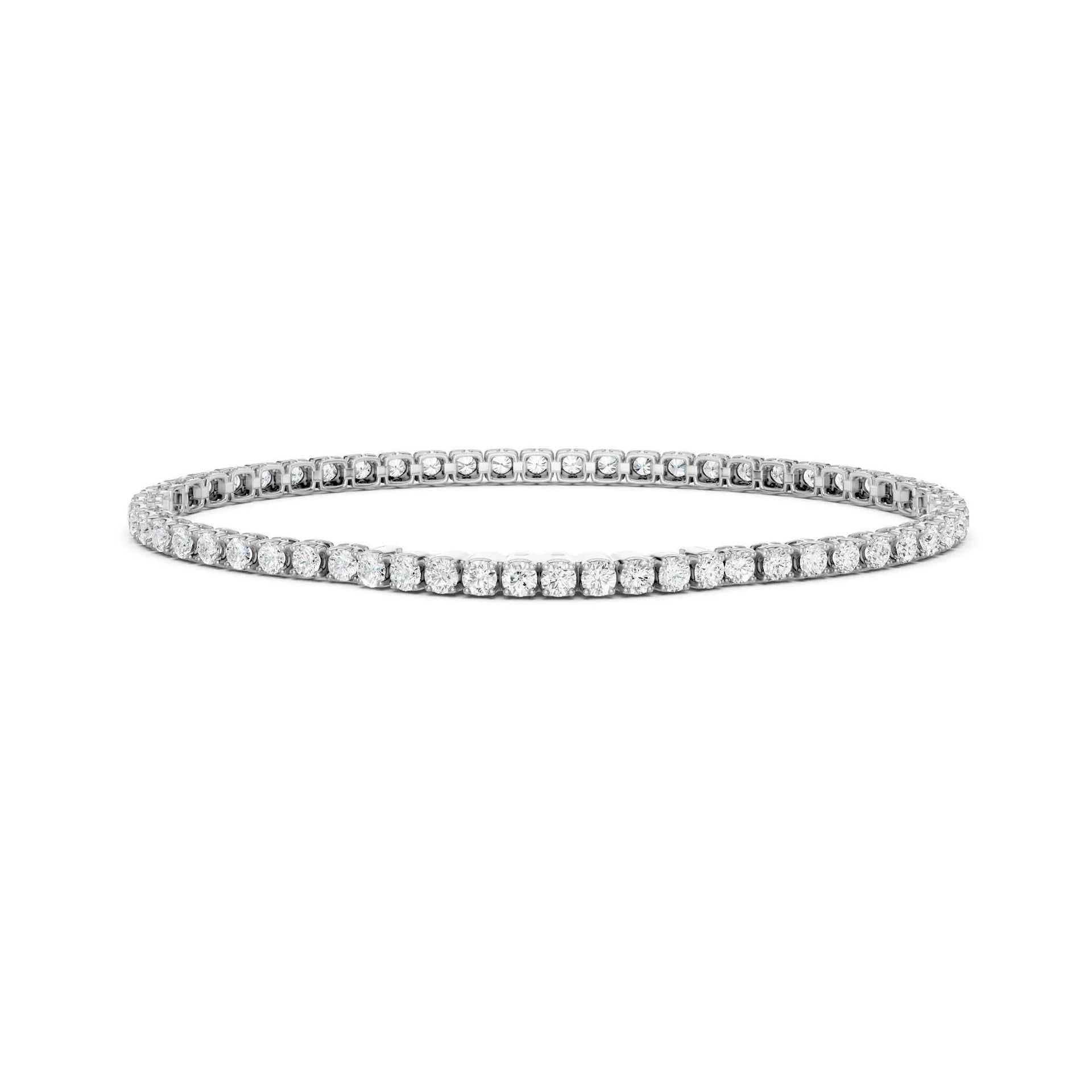 5 CT. Tw. Lab Grown Diamond Tennis Bracelet 14K White Gold Size 3.90mm