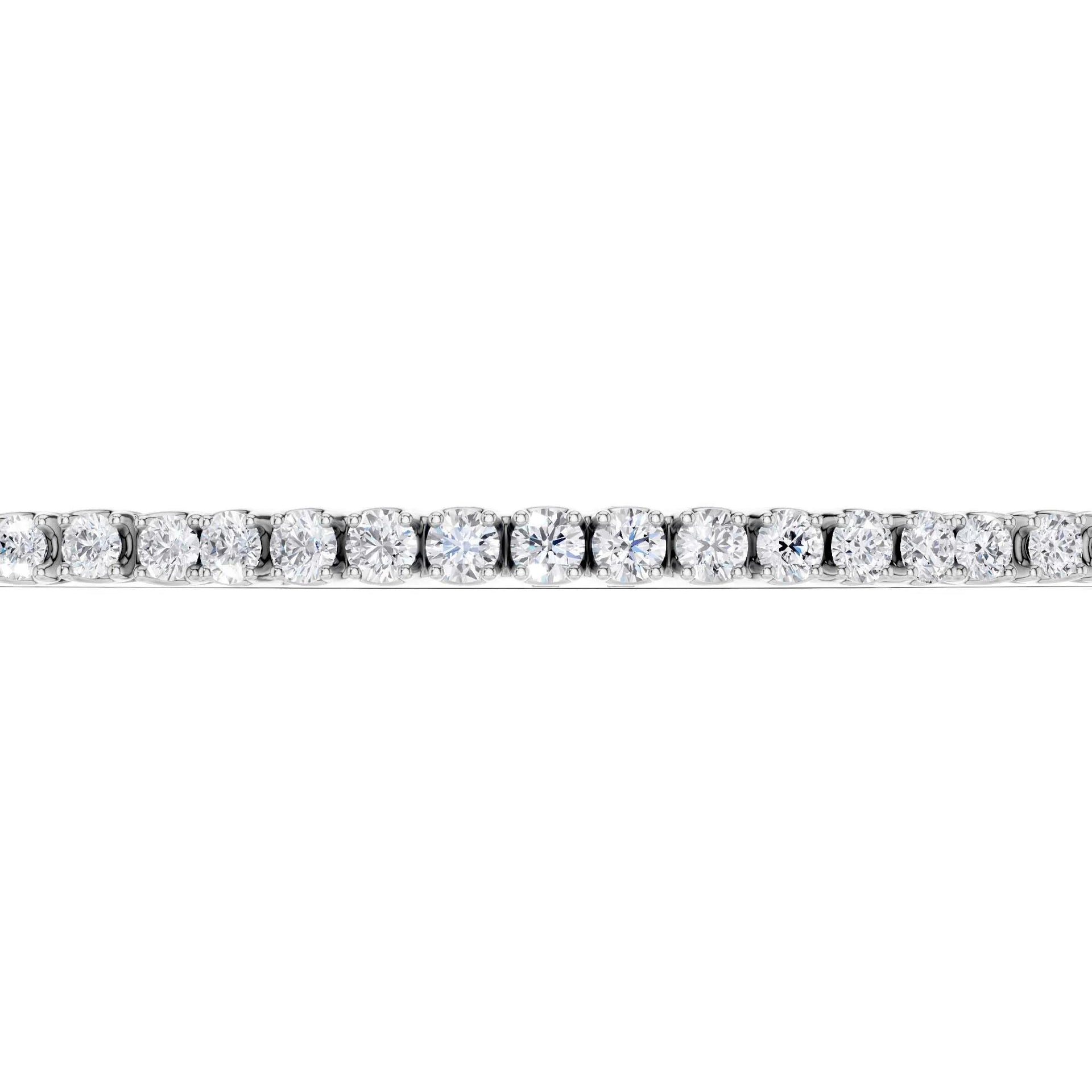 5 CT. Tw. Lab Grown Diamond Tennis Bracelet 14K White Gold Size 3.90mm