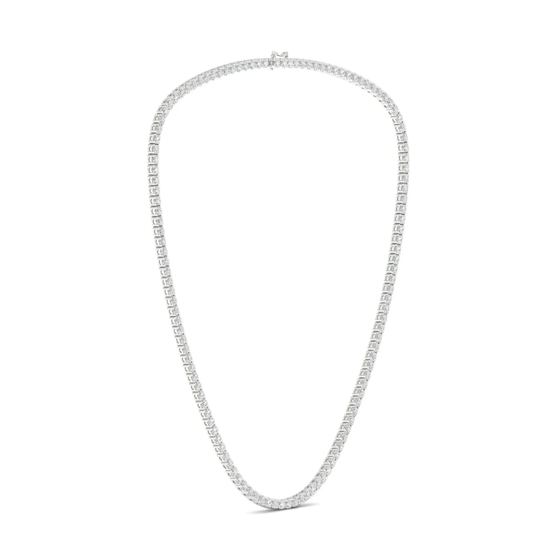 11 1/2 CT. Tw. Lab Grown Diamond Tennis Necklace 14K White Gold Size 16"