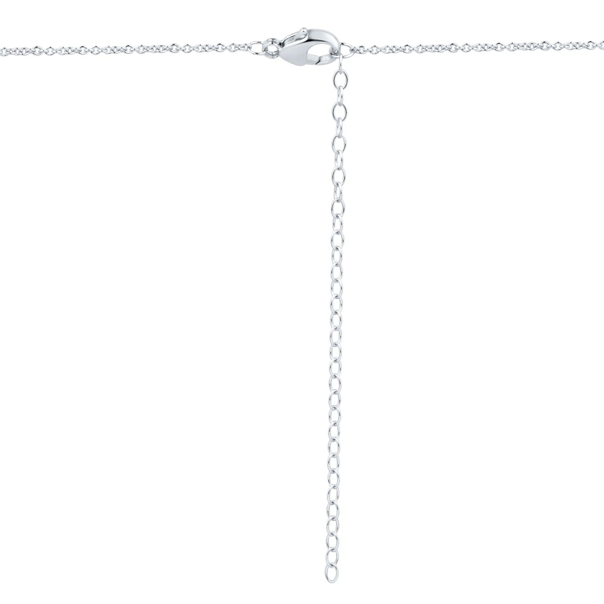 2 CT. Tw. Lab Grown Diamond Tennis Necklace 14K White Gold Size 17"
