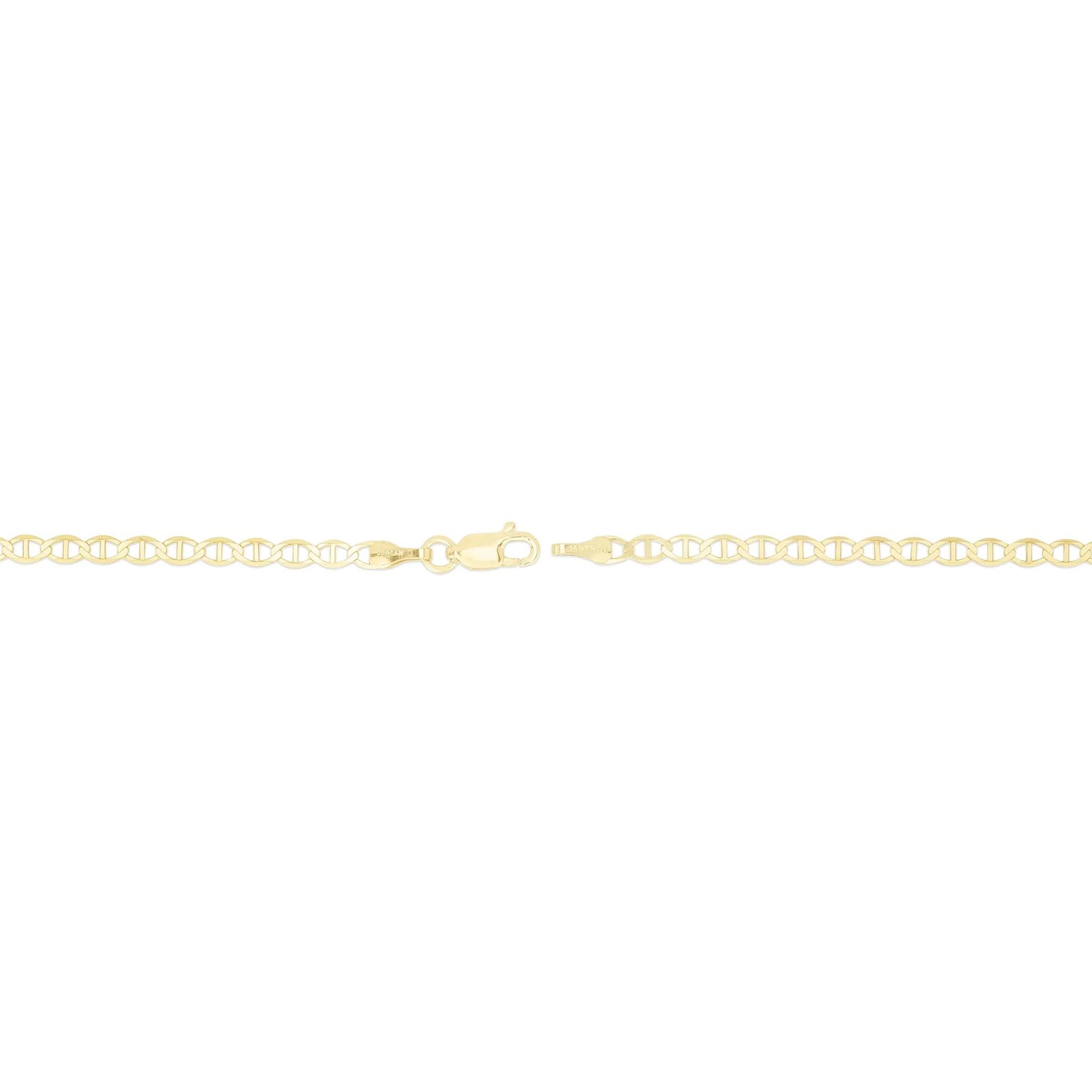 Mariner Chain Necklace 14K Yellow Gold Size 18"