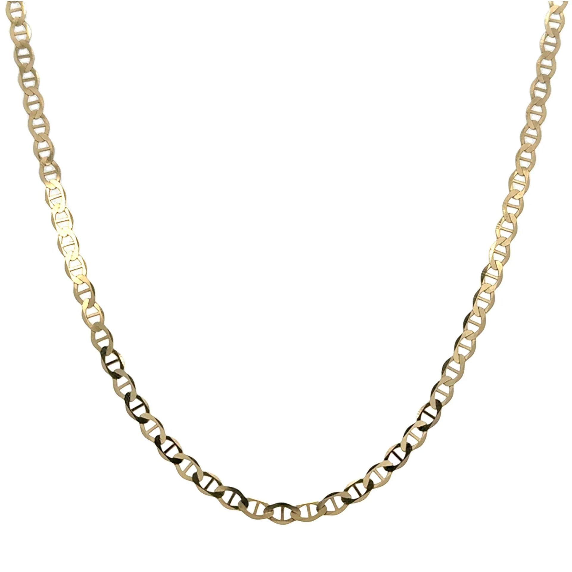 Mariner Chain Necklace 14K Yellow Gold Size 18"