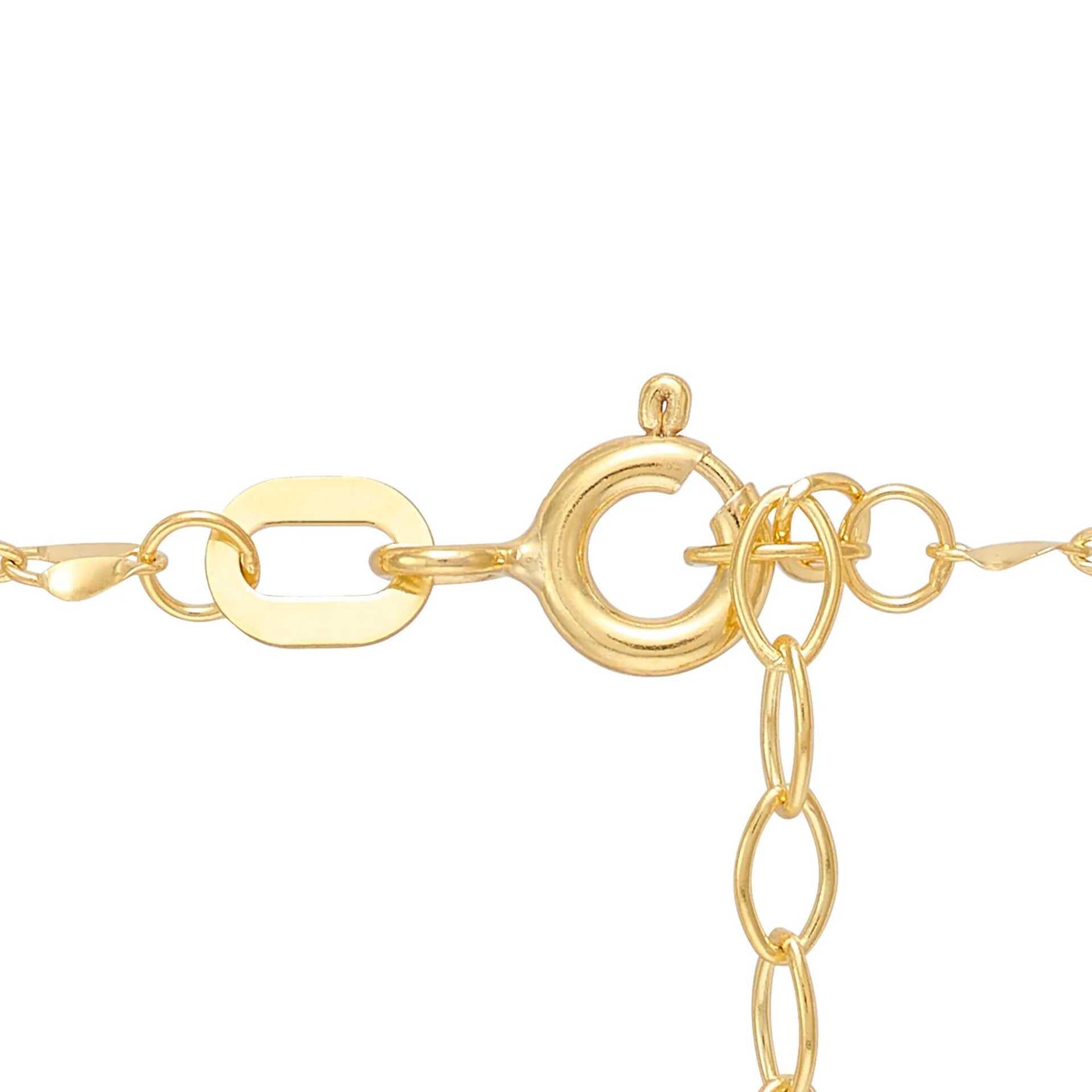 Mirror Chain Necklace 14K Yellow Gold Size 18"