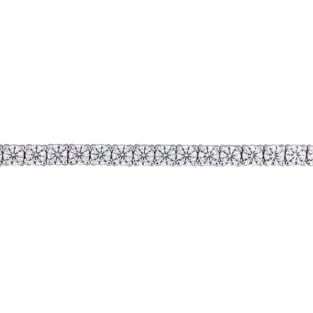 Moissanite Tennis Bracelet .925 Sterling Silver (5/8 CT. Dew) White Size 3.00mm